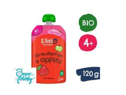 Ellas Kitchen BIO Jahoda a jablko kapsička 120 g EXP: 9/2026