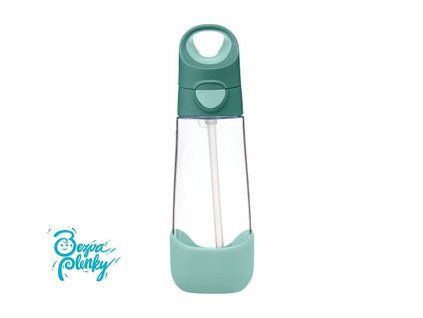 Lahev na pití s brčkem 600 ml - emerald forest