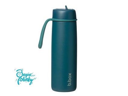 Nerezová termolahev s brčkem 690 ml - sea glass