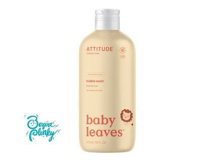 ATTITUDE Baby leaves Dětská pěna do koupele 473 ml - Hrušková šťáva