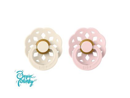 BIBS Boheme cumliky z prirodneho kaucuku 2ks IvoryBlossom